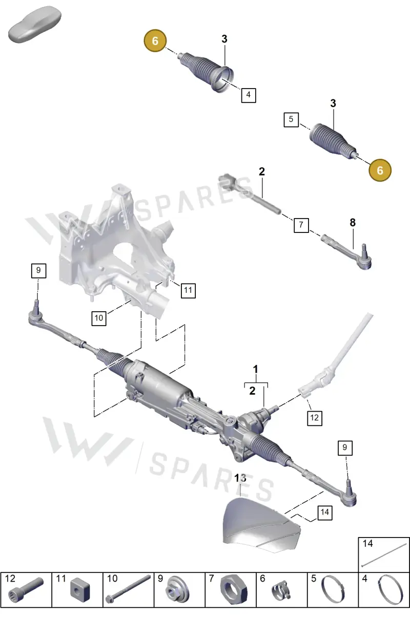 4G0423875 — Porsche Cayenne Hybrid Coupe (2023-) diagram p60403000, position 6