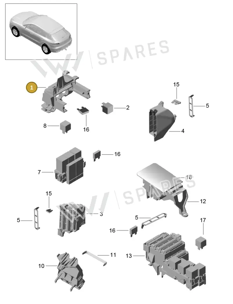 4G2937503A — Porsche Macan GTS (2013-2018) diagram p44902000, position 1