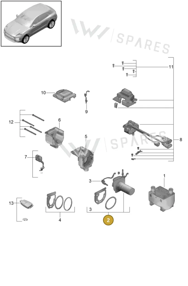 4H0898919D — Porsche Macan R4 TFSI (2018-) diagram p52813850, position 2