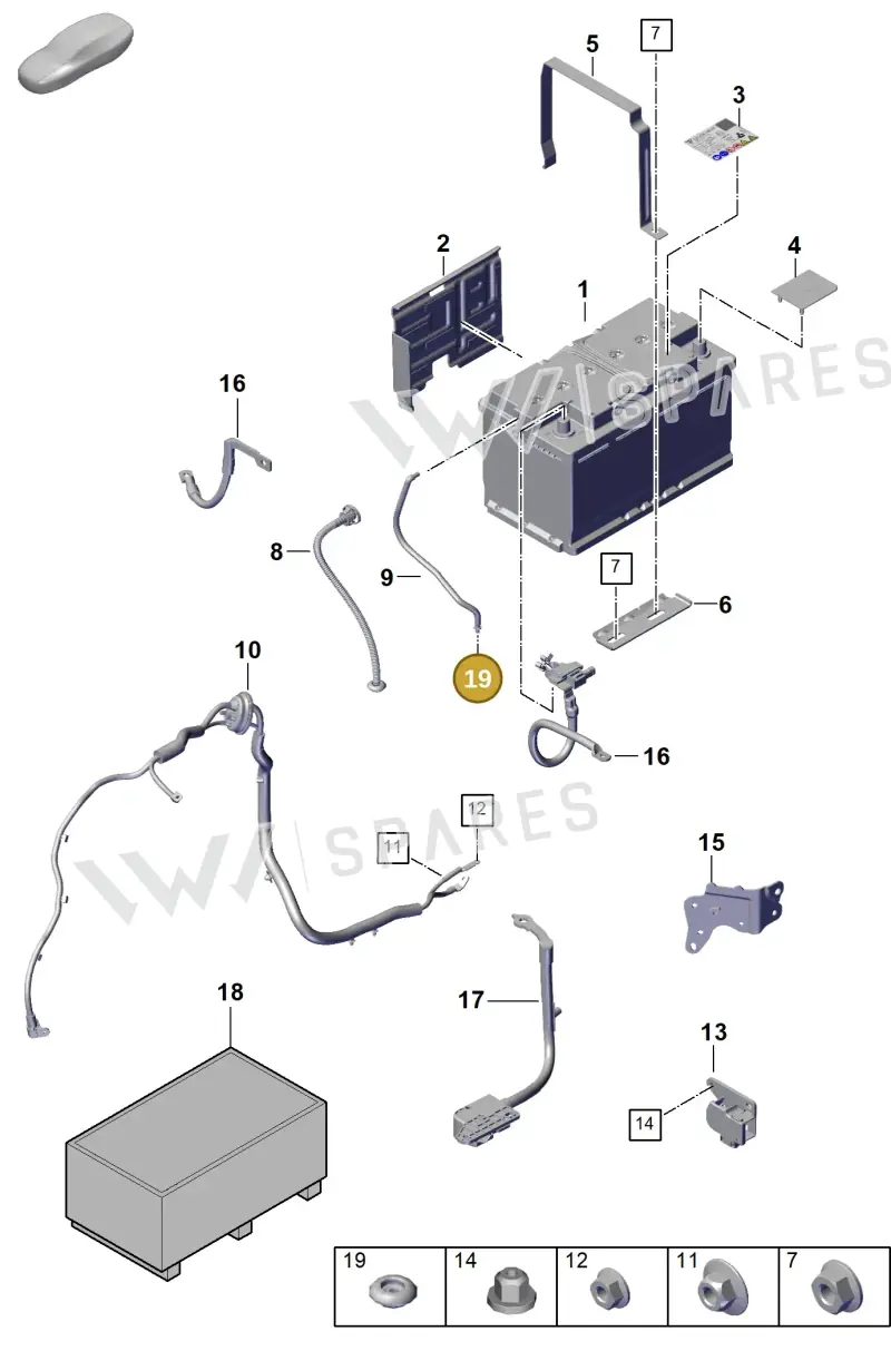 4H0915143 — Porsche Cayenne Hybrid Coupe (2023-) diagram p60902300, position 19