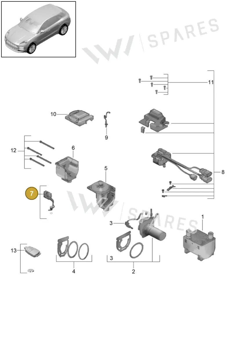 4H0971411 — Porsche Macan GTS (2013-2018) diagram p44813025, position 7