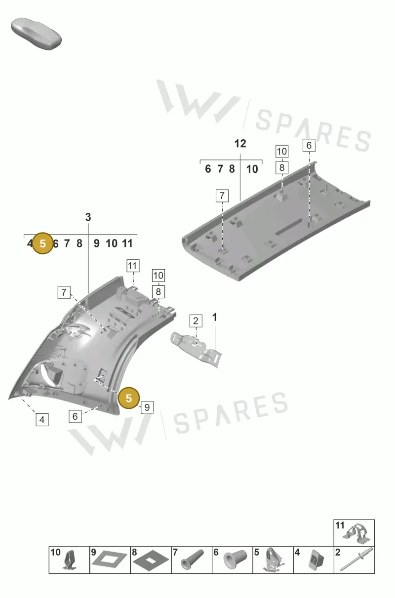 5N0880385 — Porsche 992 Carrera Coupe (2024-) diagram p53807220, position 5