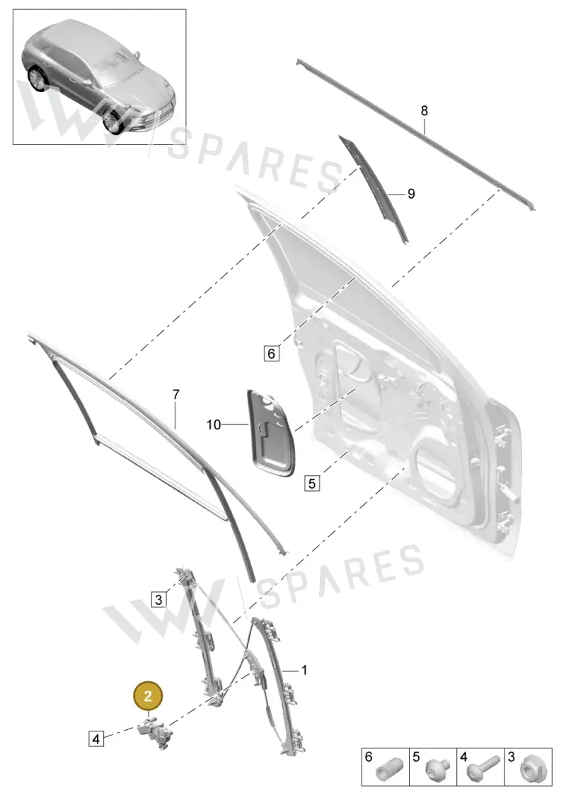 5Q0959801C — Porsche Macan R4 TFSI (2018-) diagram p52000199, position 2
