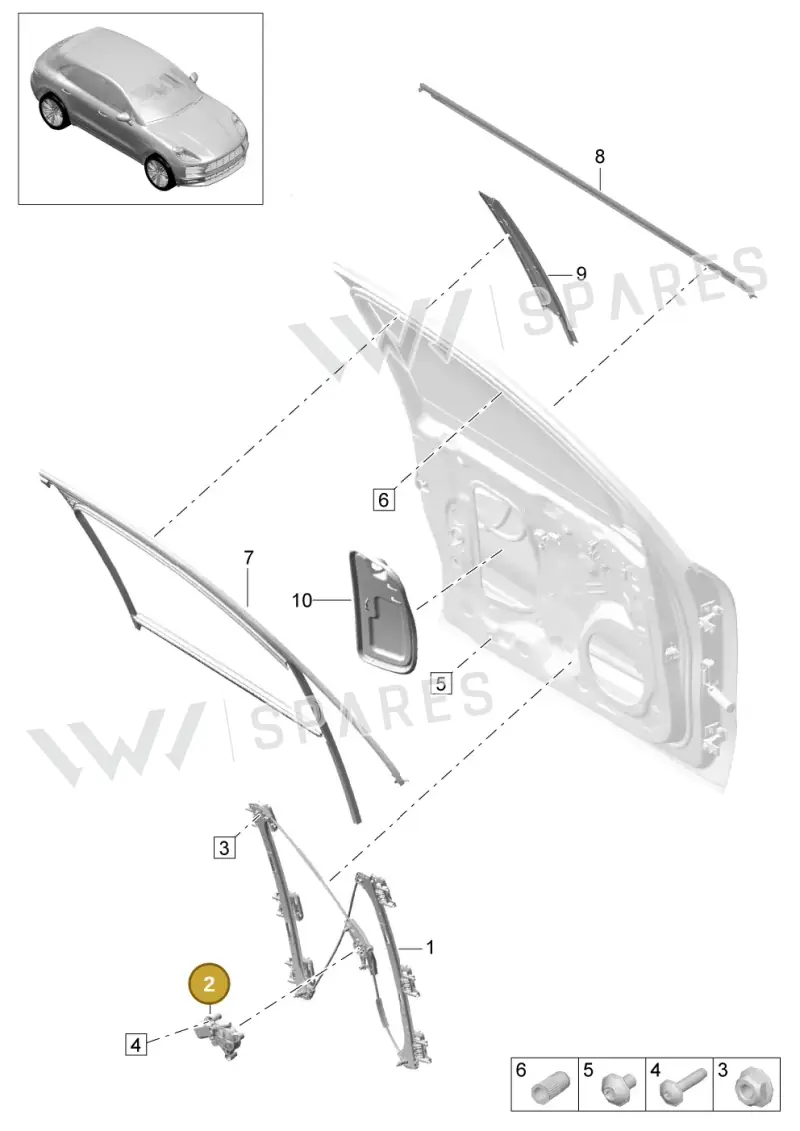 5Q0959802C — Porsche Macan R4 TFSI (2018-) diagram p52000199, position 2