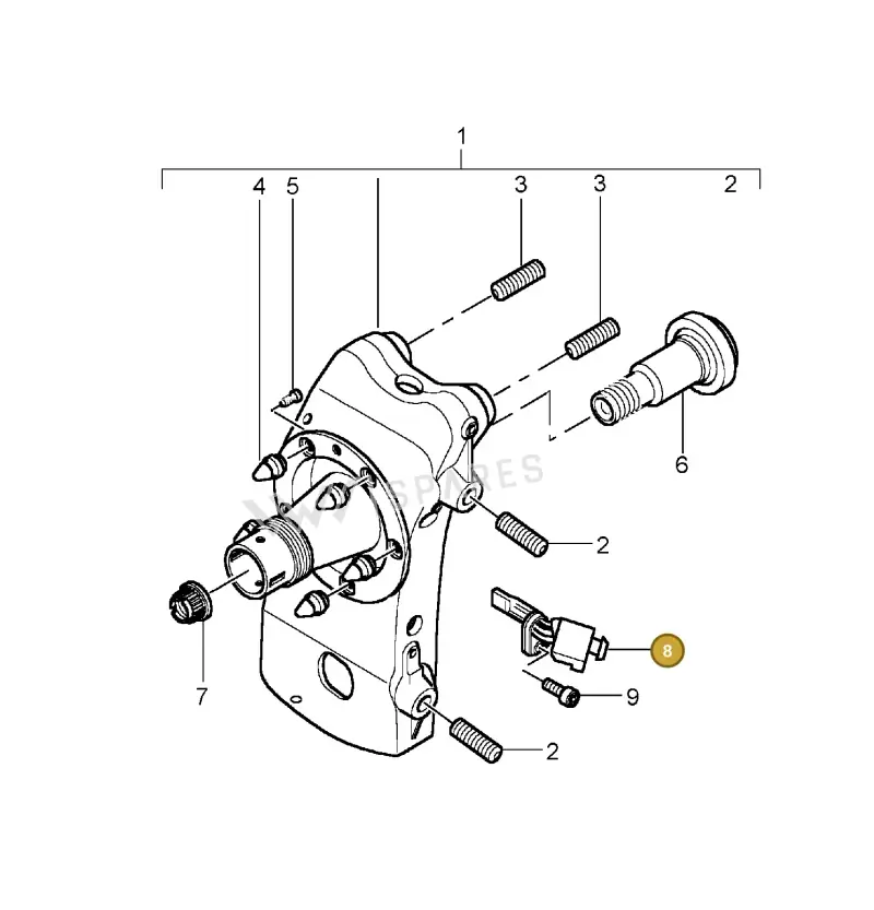7H0927803 — Porsche Carrera GT (2003-2006) diagram p25401005, position 8