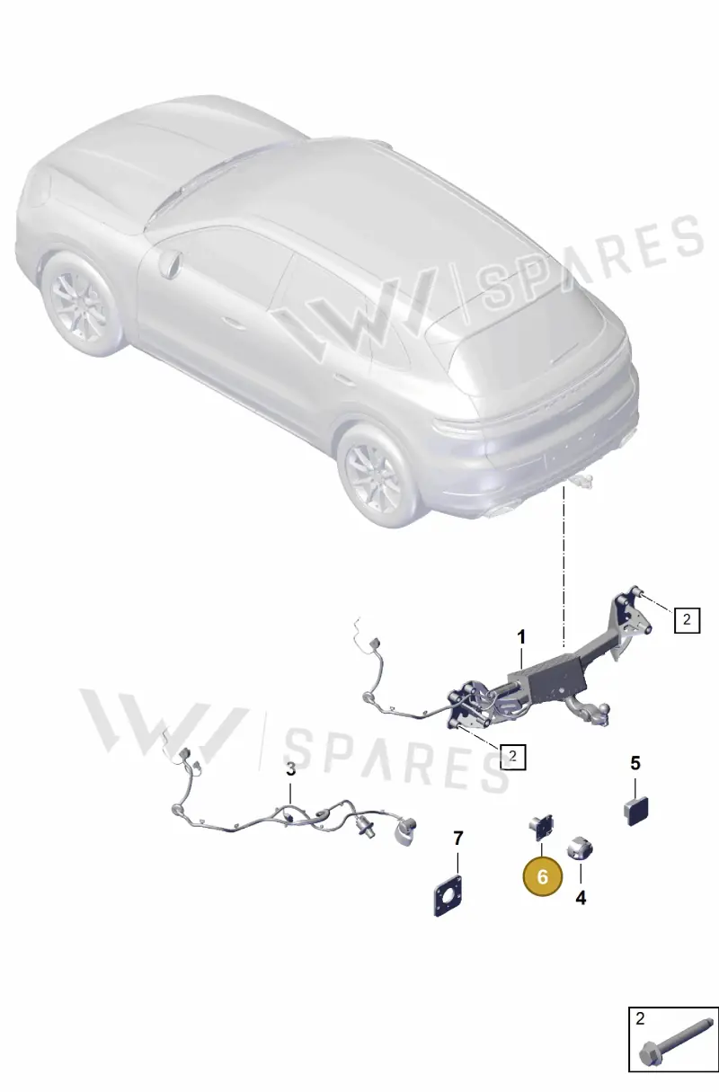 7L5971885 — Porsche Cayenne Hybrid Coupe (2023-) diagram p60002000, position 6