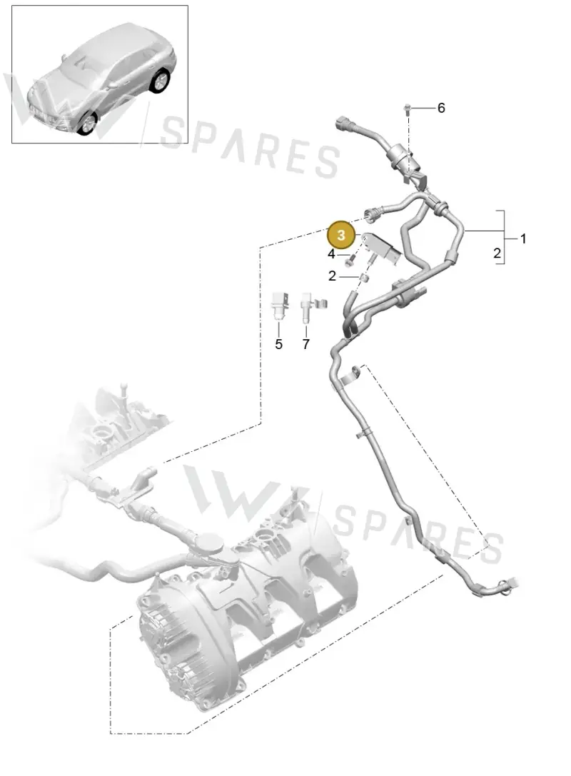 7P5906051 — Porsche Macan GTS (2013-2018) diagram p44107000, position 3