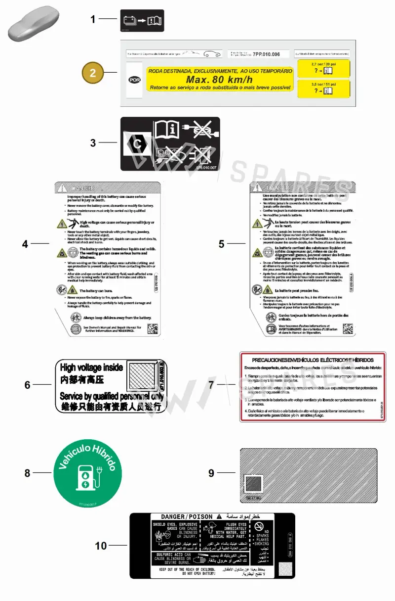 7PP010006 — Porsche Panamera (2023-) diagram p62010000, position 2