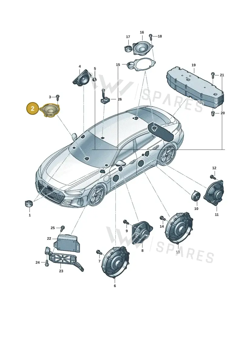 7PP035415G — Audi RS e-tron GT (2020-2025) diagram 4j1035350, position 2