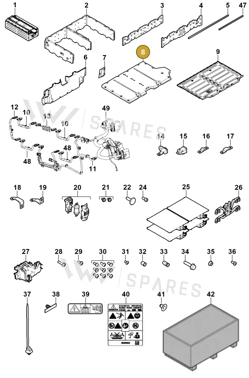 7PP915465A — Porsche Cayenne (2010-2018) diagram p35901046, position 8