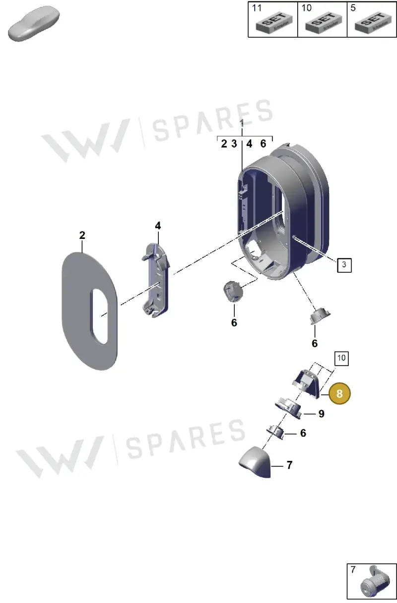 7PP937559 — Porsche Cayenne Coupe (2023-2023) diagram p60920000, position 8