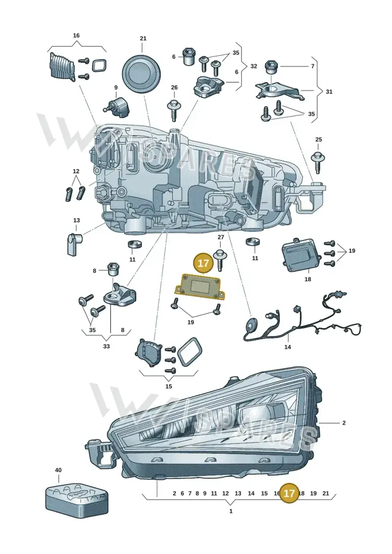 7PP941597CA — Skoda Kamiq (2019-2020) diagram 584941005, position 17