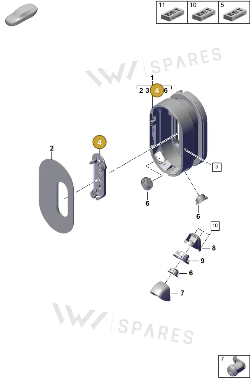 7PP943109A — Porsche Cayenne Coupe (2023-2023) diagram p60920000, position 4