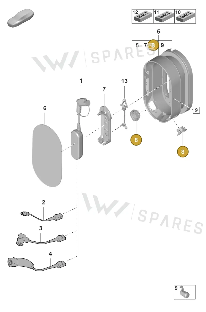 7PP957547D — Porsche Panamera (2020-2023) diagram p58901050, position 8