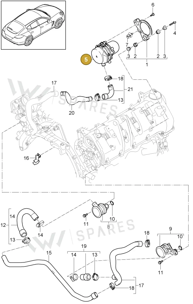 7PP959253B — Porsche Panamera (2009-2016) diagram p35108000, position 5