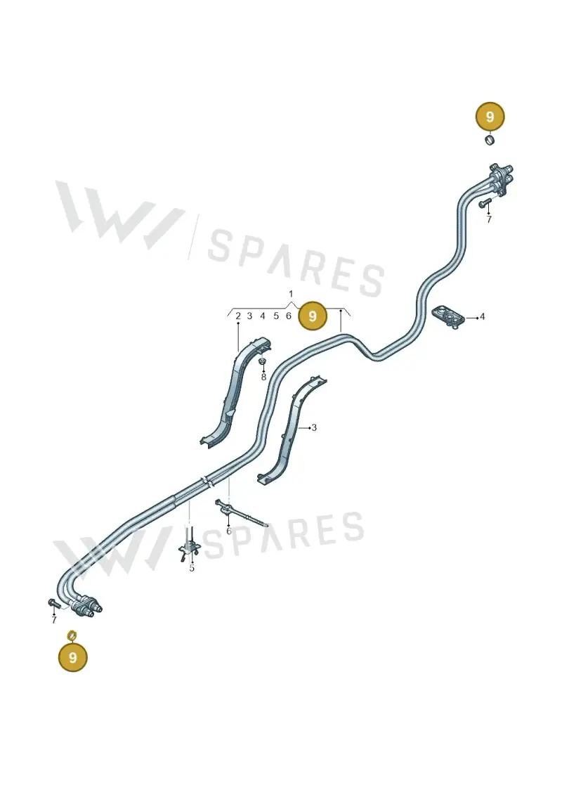 7PP971203 — Volkswagen Touareg (2017-2025) diagram 859970200, position 9