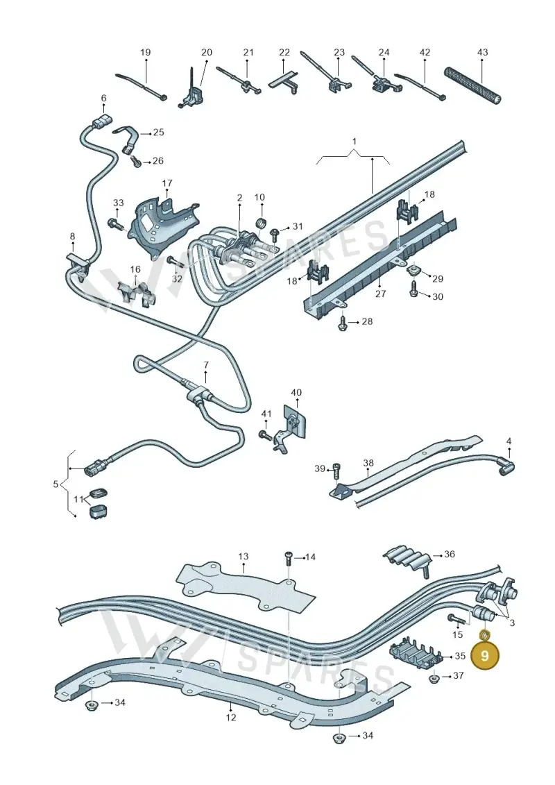 7PP971203 — Audi Q5 (2016-2025) diagram 896970010, position 9