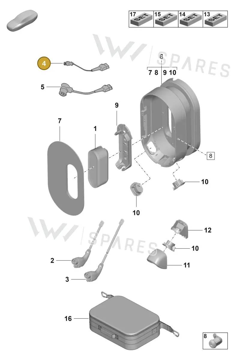 7PP971678CA — Porsche Taycan Sport Turismo (2019-2024) diagram p56251370, position 4