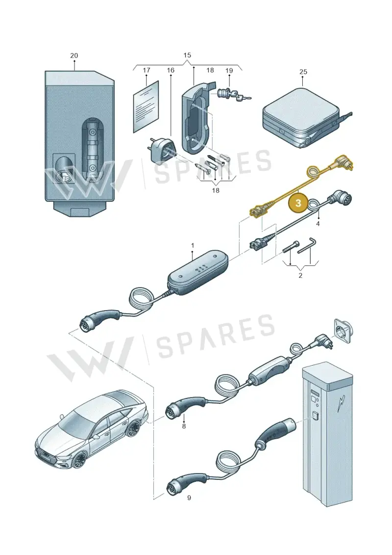 7PP971678DF — Audi A7 Sportback (2018-2025) diagram 435970000, position 3