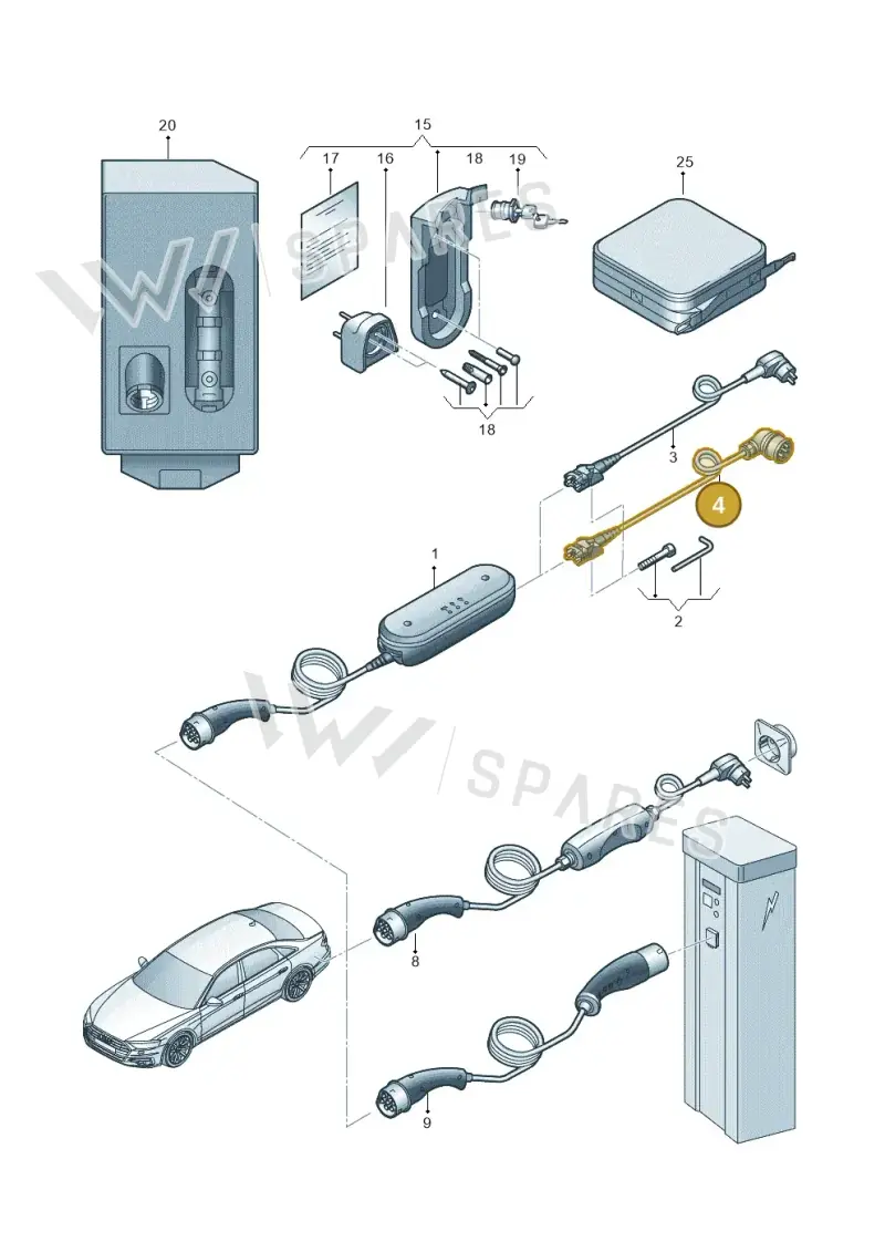 7PP971678DL — Audi A8 (2017-2025) diagram 838970000, position 4