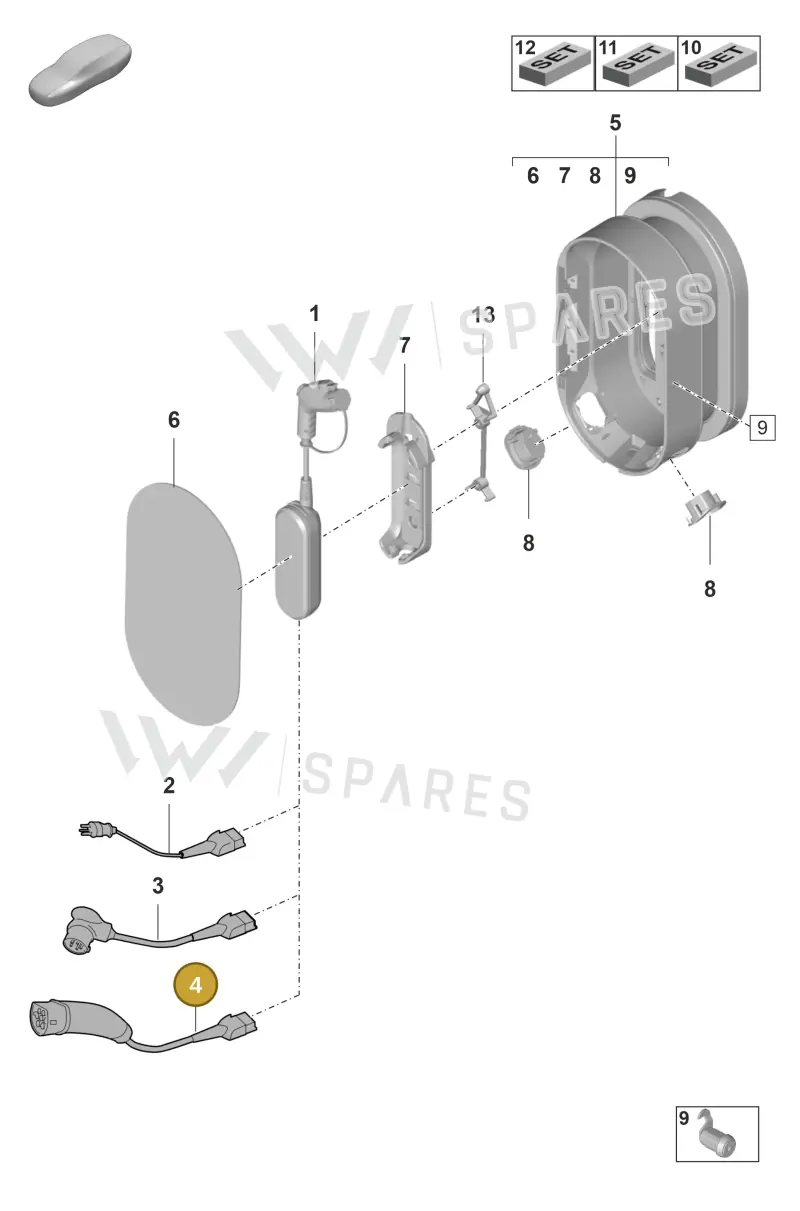 7PP971678DL — Porsche Panamera (2020-2023) diagram p58901050, position 4