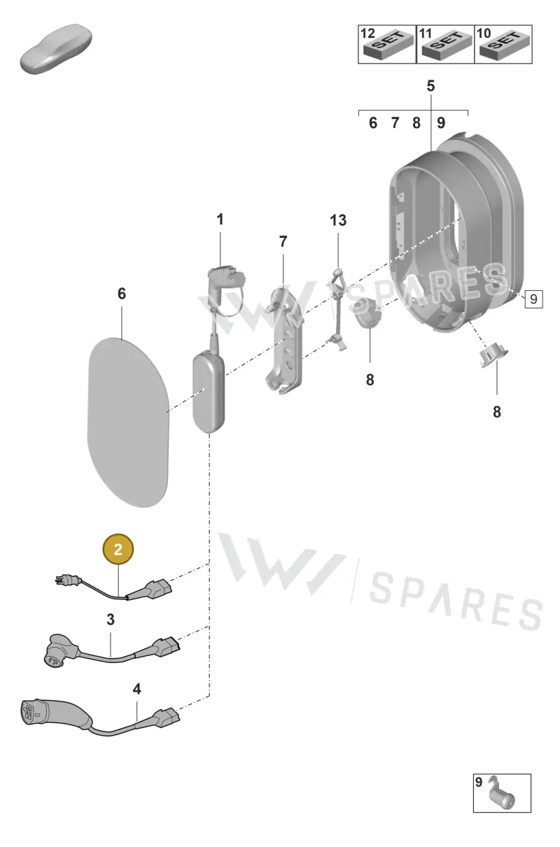 7PP971678FN — Porsche Panamera (2020-2023) diagram p58901050, position 2