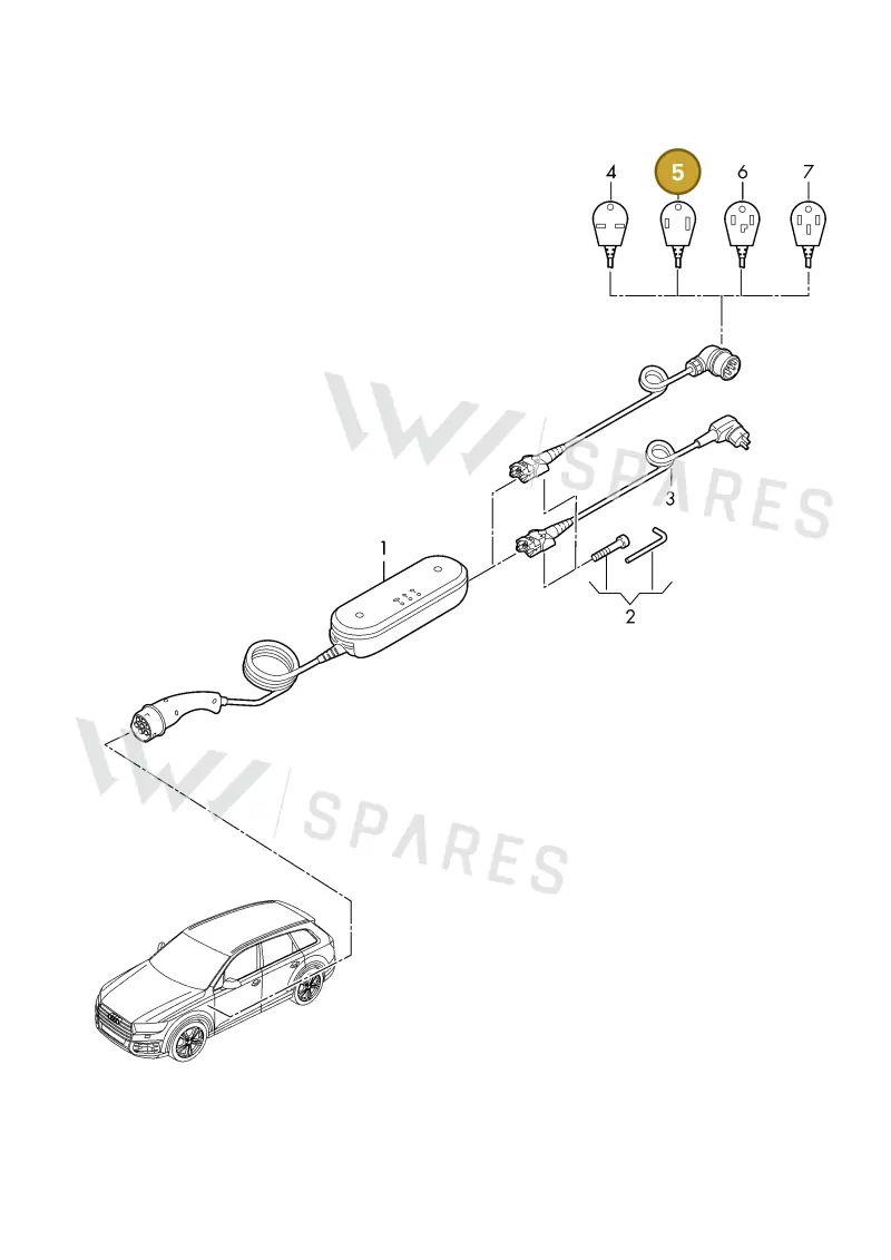 7PP971678FT — Audi 1J0 platform diagram 198970150, position 5