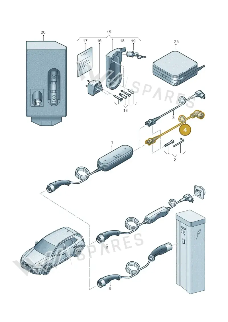 7PP971678FT — Audi Q5 (2016-2025) diagram 896970000, position 4