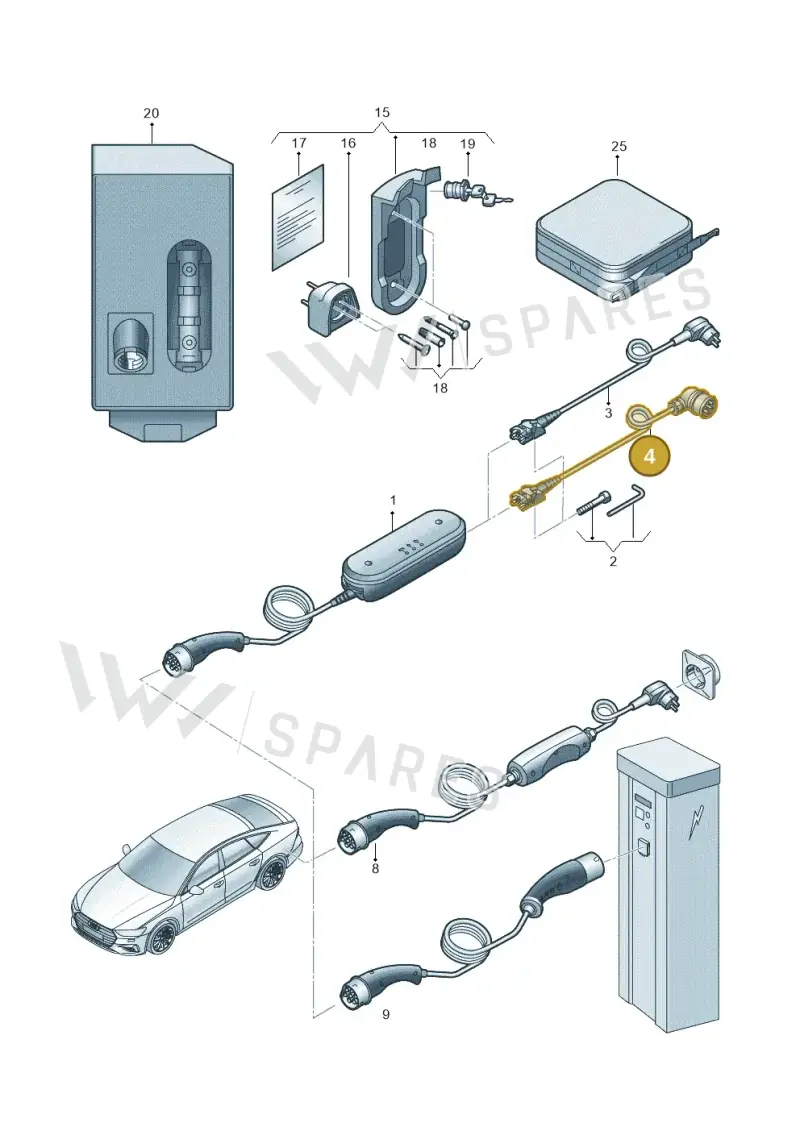 7PP971678GJ — Audi A7 Sportback (2018-2025) diagram 435970000, position 4