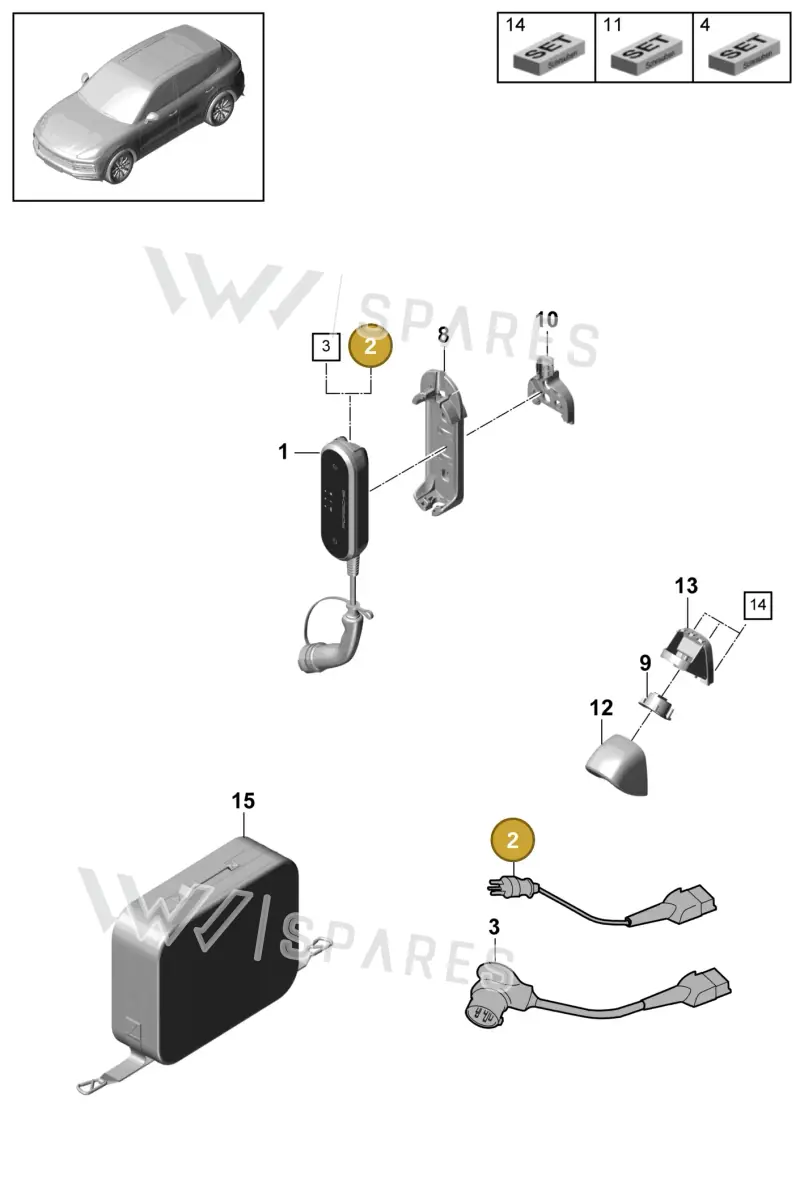 7PP971678GP — Porsche Cayenne (2017-2023) diagram p51901190, position 2