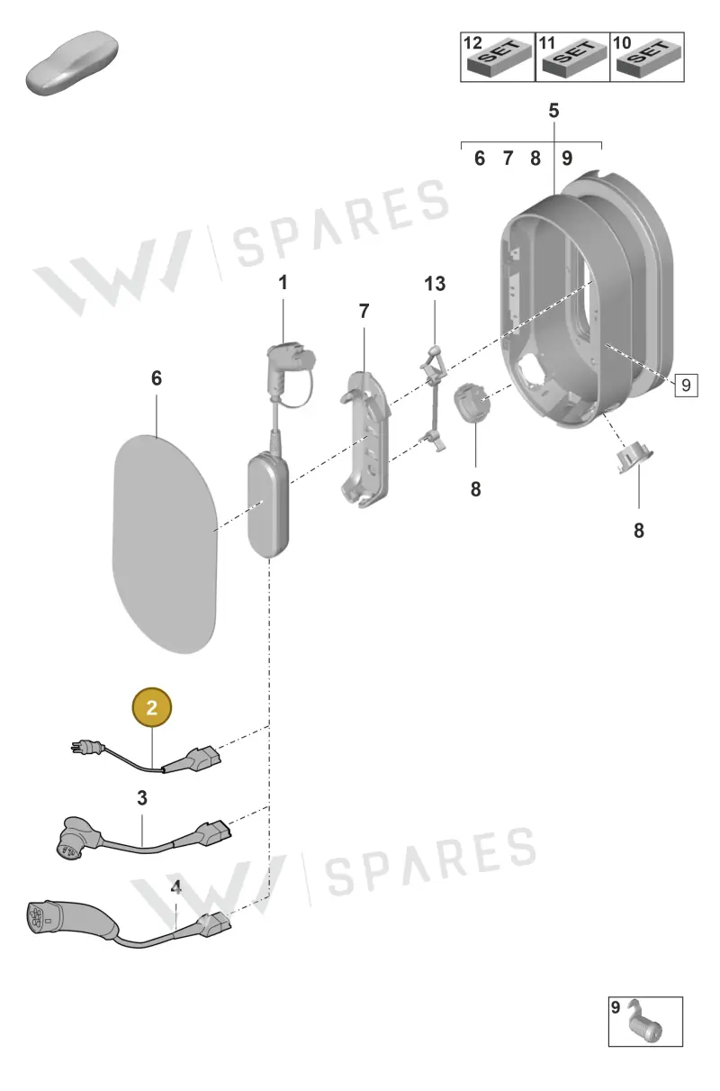 7PP971678GP — Porsche Panamera (2020-2023) diagram p58901050, position 2