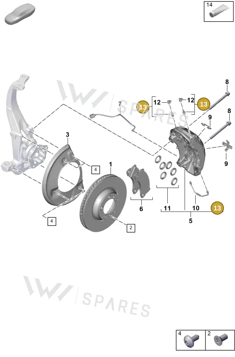 8A0615273 — Porsche Cayenne Hybrid Coupe (2023-) diagram p60602000, position 13