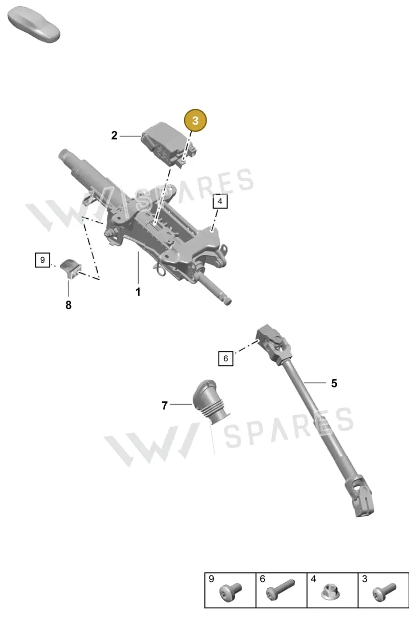 8E0035413 — Porsche Boxster Spyder (2019-) diagram p55403300, position 3