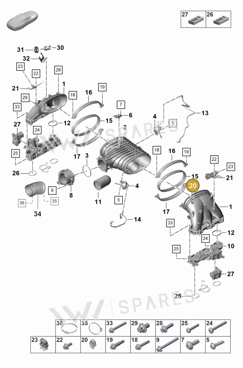 8E0201449R — Porsche GT3 RS (2021-) diagram p59107100, position 20