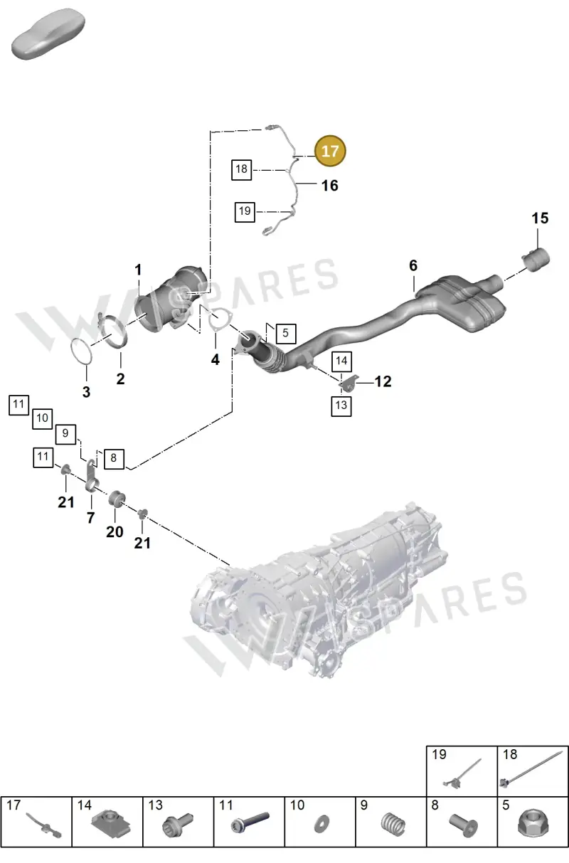 8E0971818B — Porsche Cayenne Hybrid Coupe (2023-) diagram p60202210, position 17