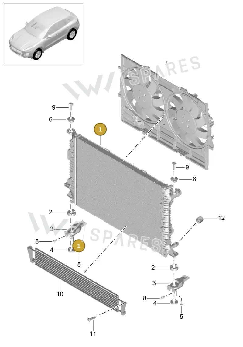 8K0121251AL — Porsche Macan GTS (2013-2018) diagram p44105035, position 1