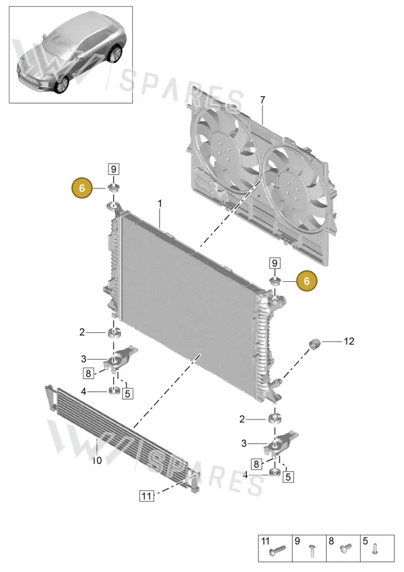 8K0121275C — Porsche Macan R4 TFSI (2018-) diagram p52000116, position 6