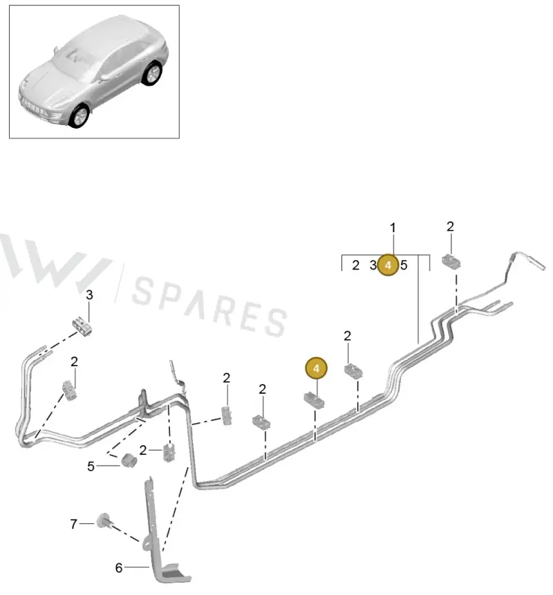 8K0201190F — Porsche Macan GTS (2013-2018) diagram p44201020, position 4