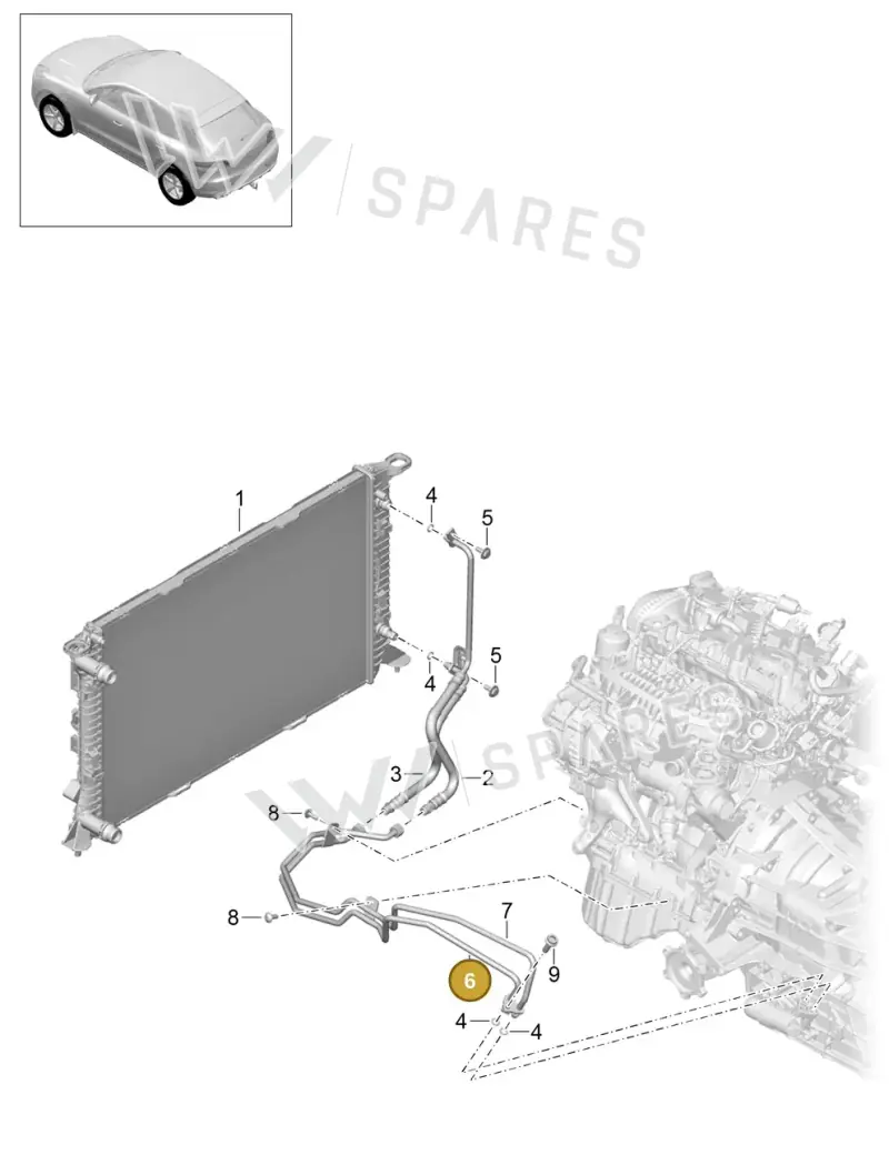 8K0317817CL — Porsche Macan GTS (2013-2018) diagram p44360020, position 6