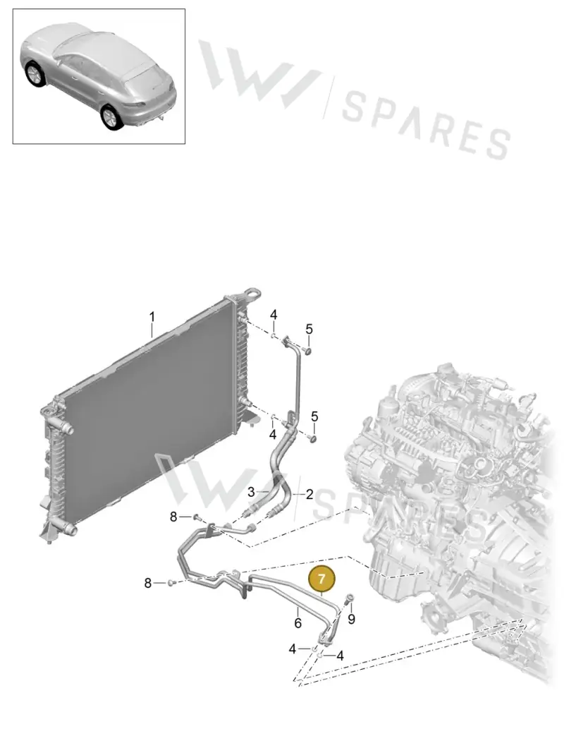 8K0317818CL — Porsche Macan GTS (2013-2018) diagram p44360020, position 7