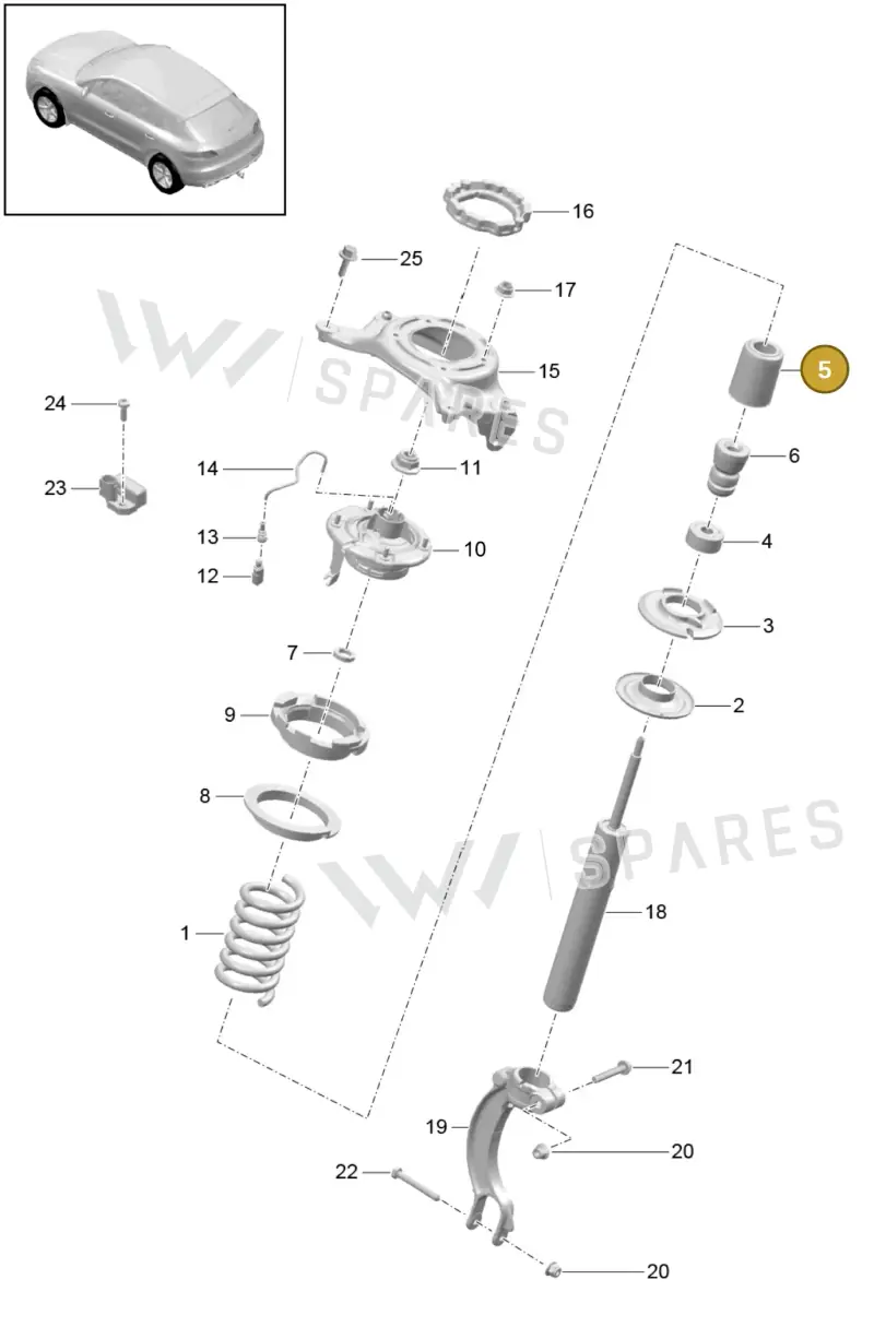 8K0412137A — Porsche Macan GTS (2013-2018) diagram p44402000, position 5
