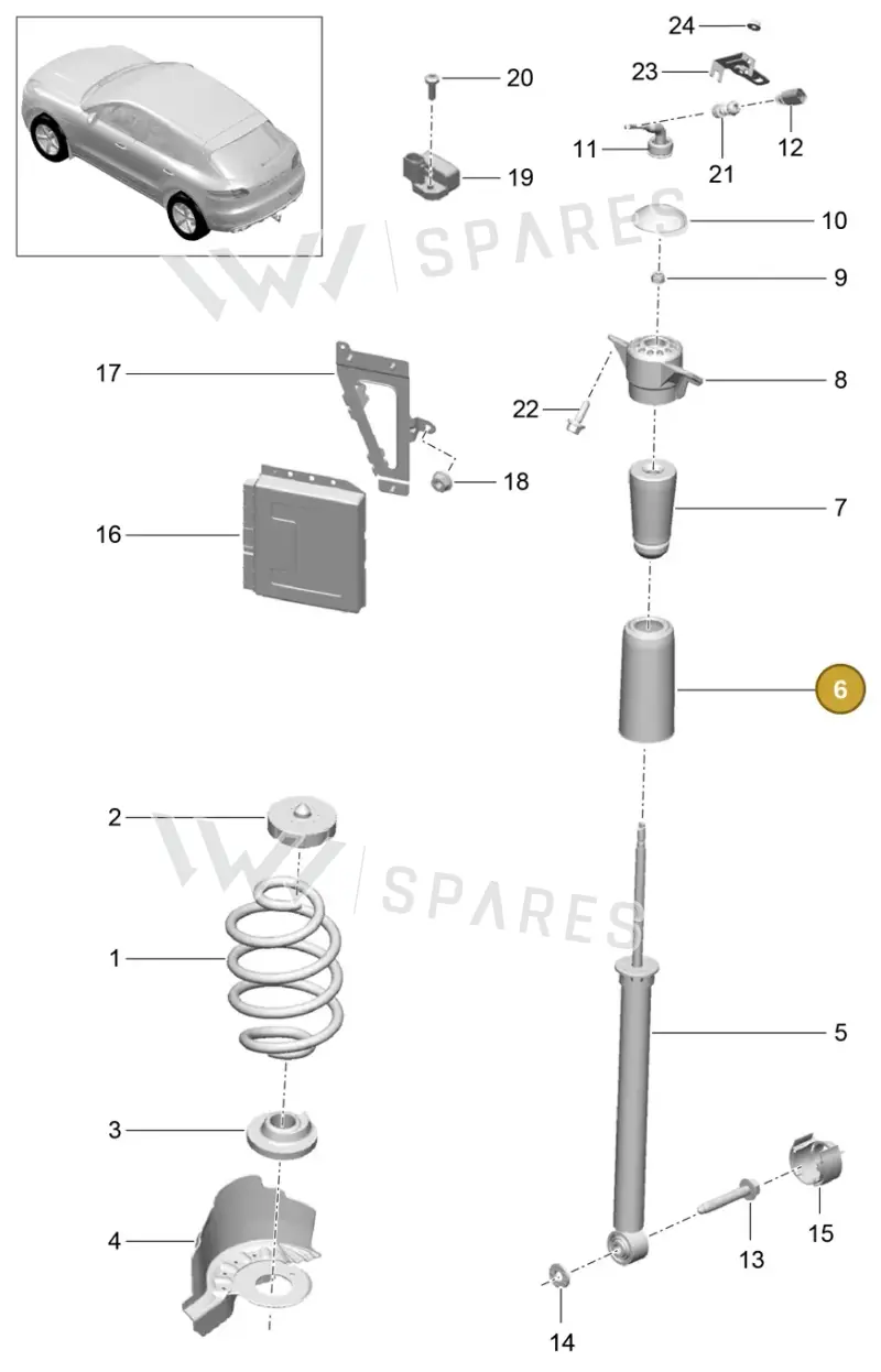 8K0512137A — Porsche Macan GTS (2013-2018) diagram p44502000, position 6