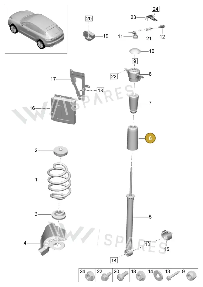 8K0512137A — Porsche Macan R4 TFSI (2018-) diagram p52502000, position 6