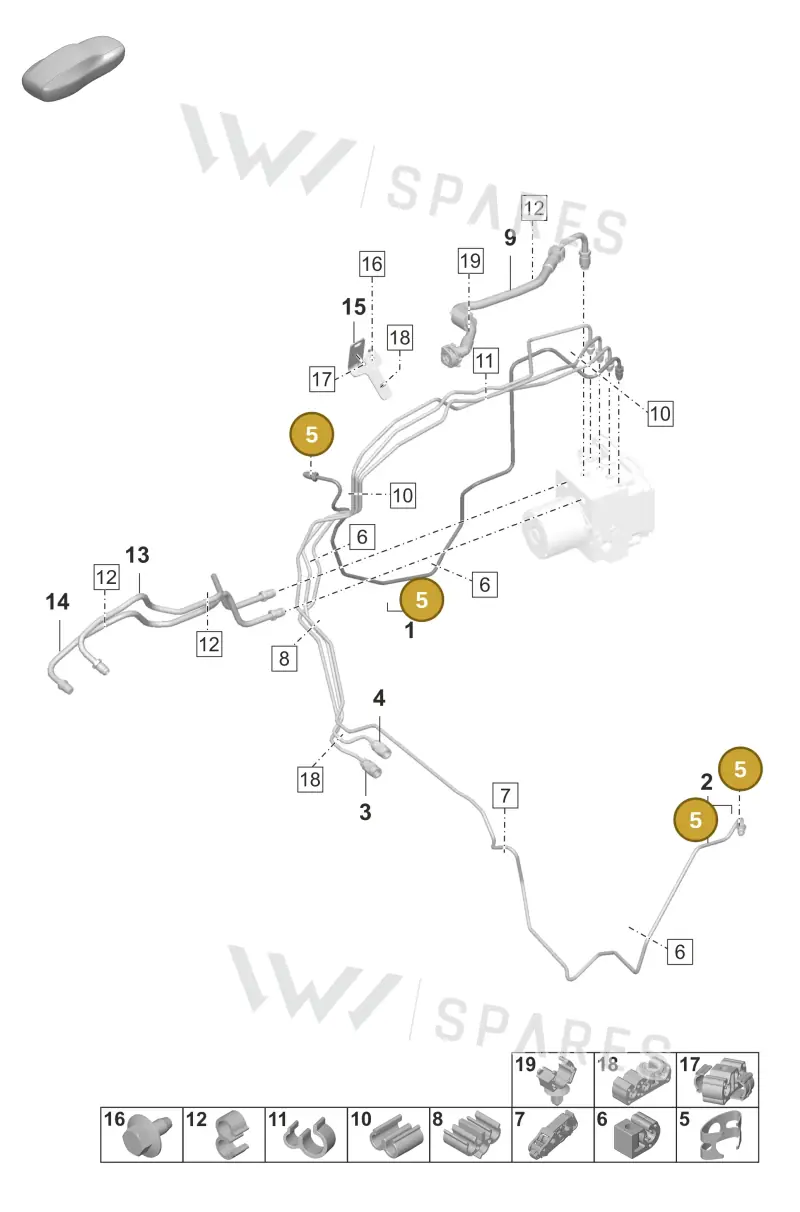 8K0611715 — Porsche Taycan Sport Turismo (2023-) diagram p56604010, position 5