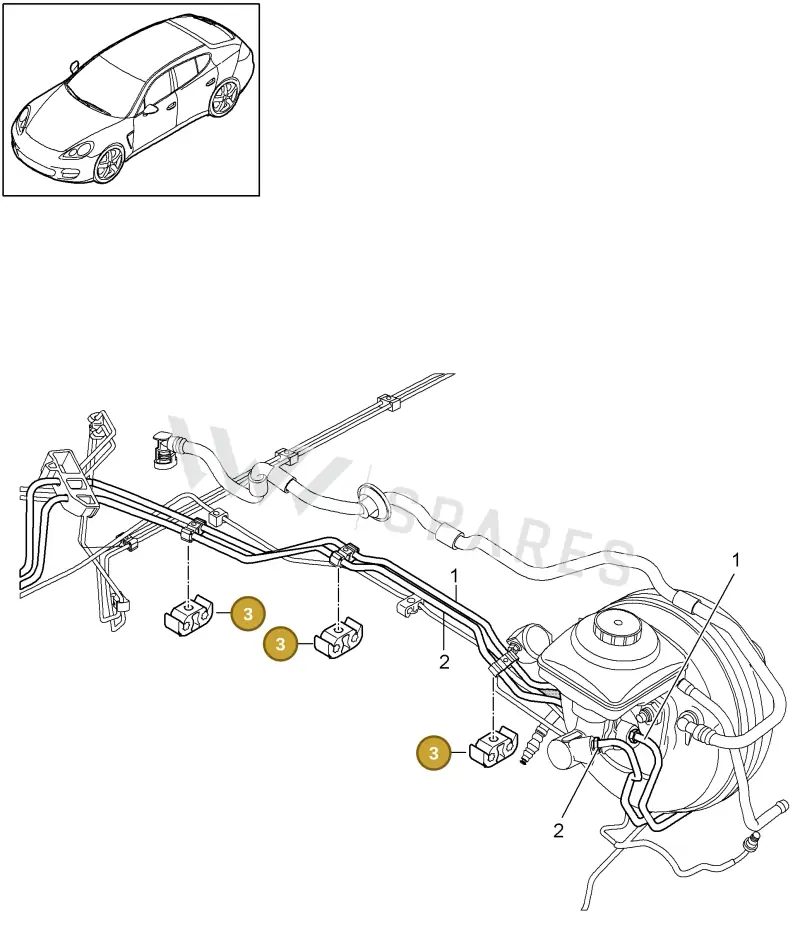 8K0611797B — Porsche Panamera (2009-2016) diagram p35604005, position 3