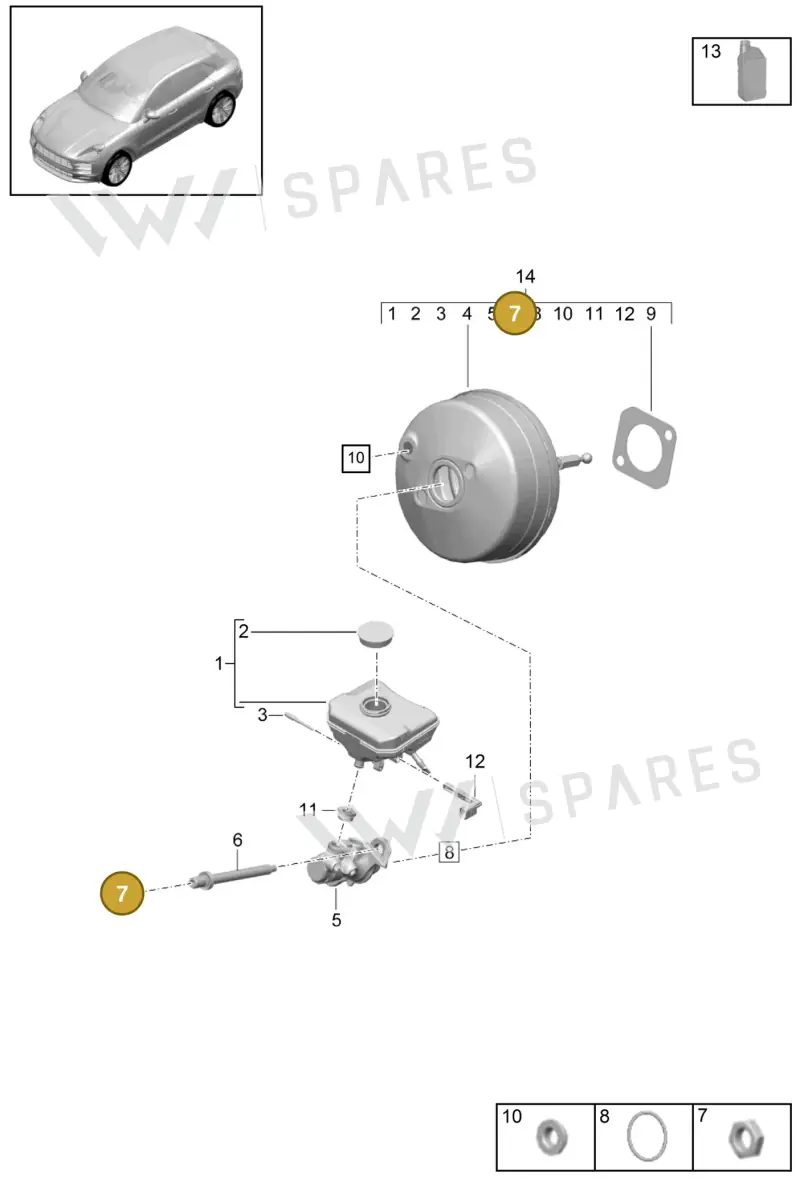 8K0698135 — Porsche Macan R4 TFSI (2018-) diagram p52604000, position 7