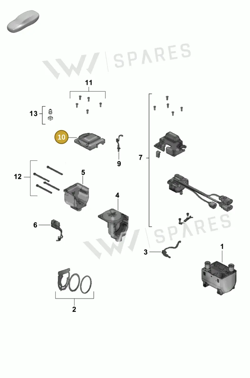 8K0819915A — Porsche Cayenne Hybrid Coupe (2023-) diagram p58813550, position 10