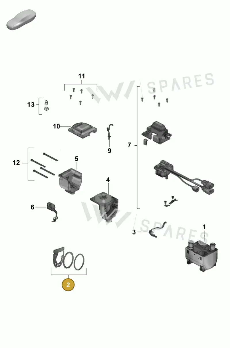 8K0898003D — Porsche Cayenne Hybrid Coupe (2023-) diagram p58813550, position 2