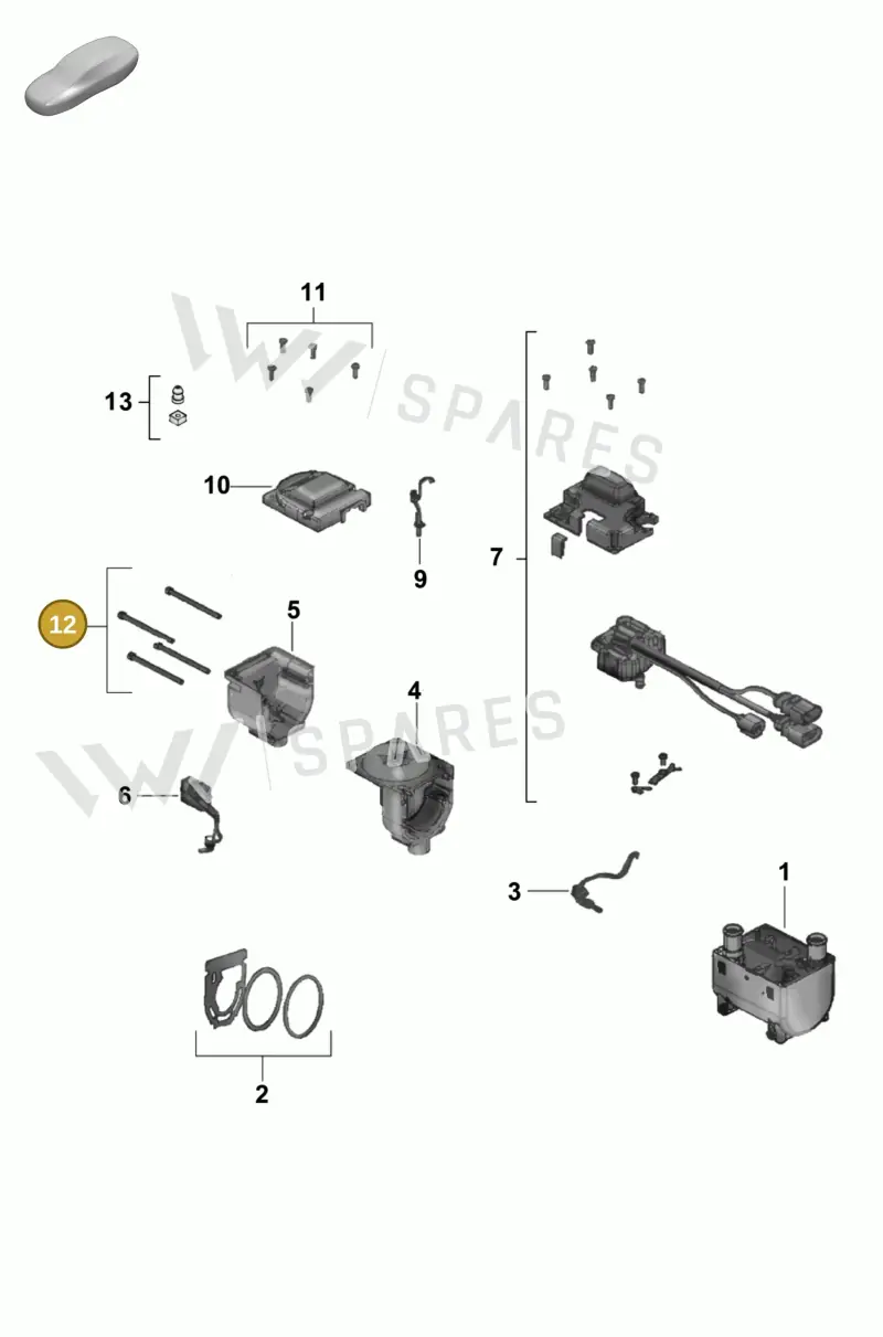 8K0898919 — Porsche Cayenne Hybrid Coupe (2023-) diagram p58813550, position 12