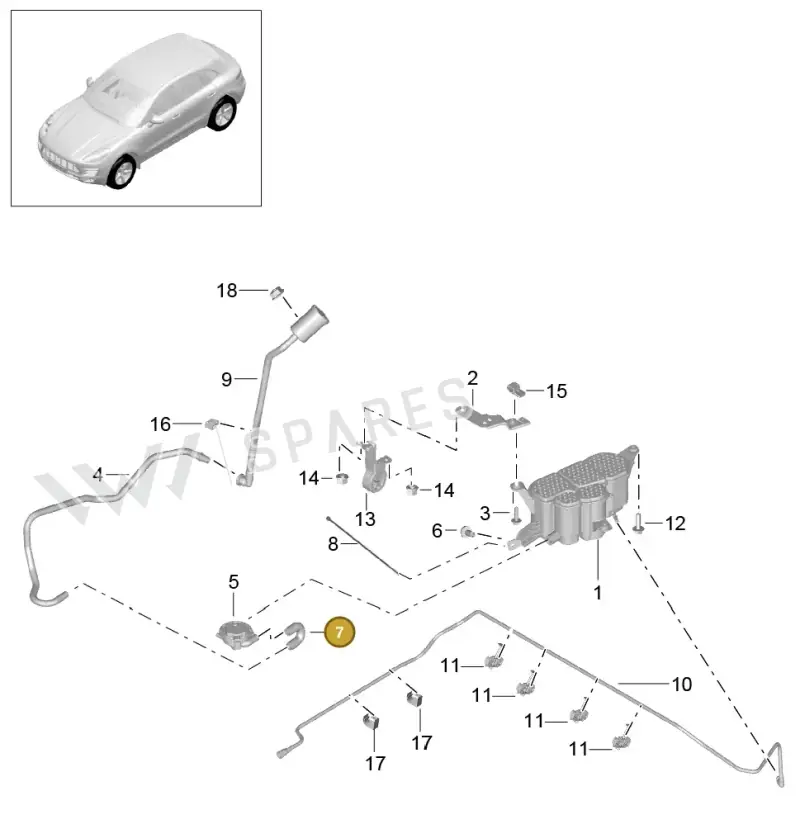 8K0906272K — Porsche Macan GTS (2013-2018) diagram p44201060, position 7